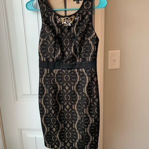 Black lace dress